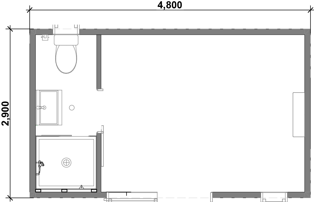 4.8 X 2.9 Studio w bathroom - edited