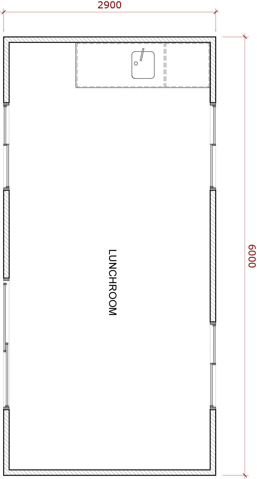 Portabuild - 6.0m x 2.9m - Lunchroom - 11-01-2023-FP